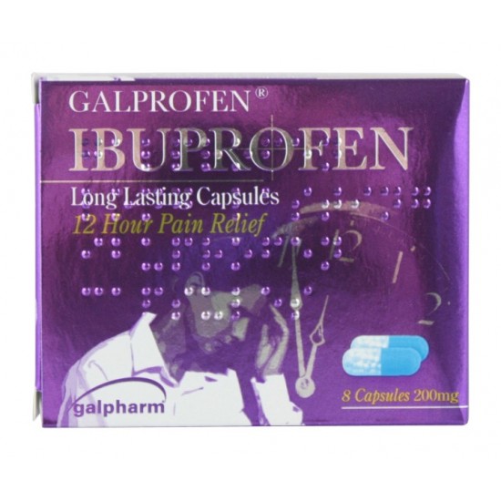 Galpharm Ibuprofen Long Lasting Capsules 200mg 8's