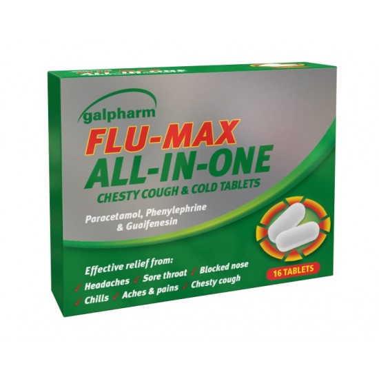 Galpharm Flu-Max All-in-One Tablets 16's