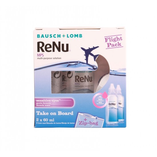 Bausch & Lomb Renu MPS Solution Flight Pack 2 x 60ml 