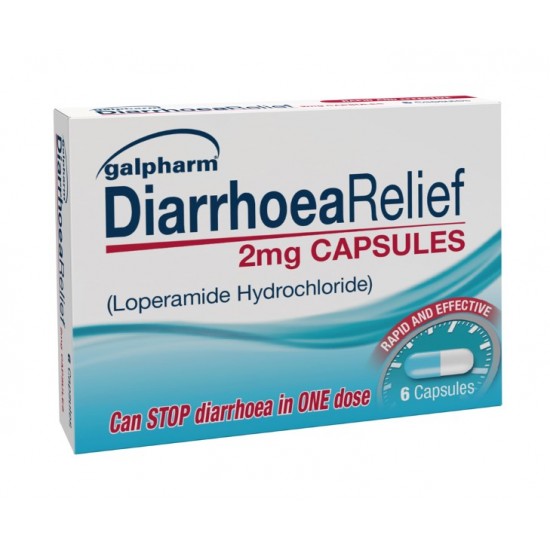Galpharm Diarrhoea Relief Loperamide Capsules 2mg 6's