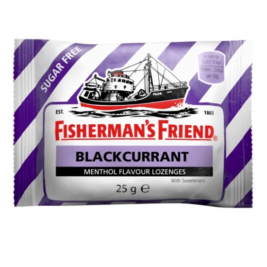 Fisherman's Friend Lozenges 25g Blackcurrant Sugar Free
