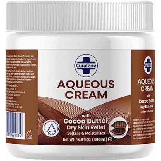 Curalene Aqueous Cream 500ml with Cocoa Butter