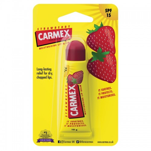 Carmex Lip Balm Tube 10g Strawberry