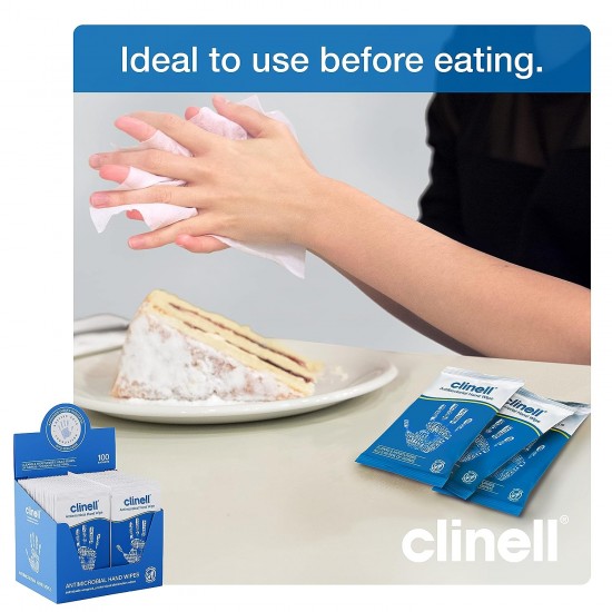Clinell Antimicrobial Hand Wipes Individually Wrapped