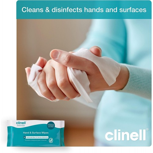 Clinell Hand & Surface Wipes 84's CAHW84