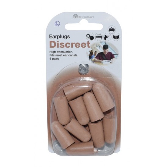 SwedSafe Earplug 5pairs Discreet Large