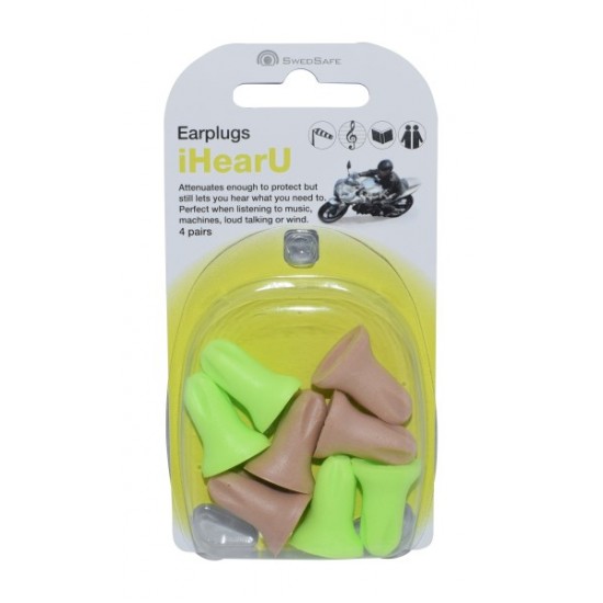 SwedSafe Earplug 4pairs iHearU One Size