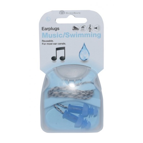 SwedSafe Earplug 1pair Music & Swimming Large