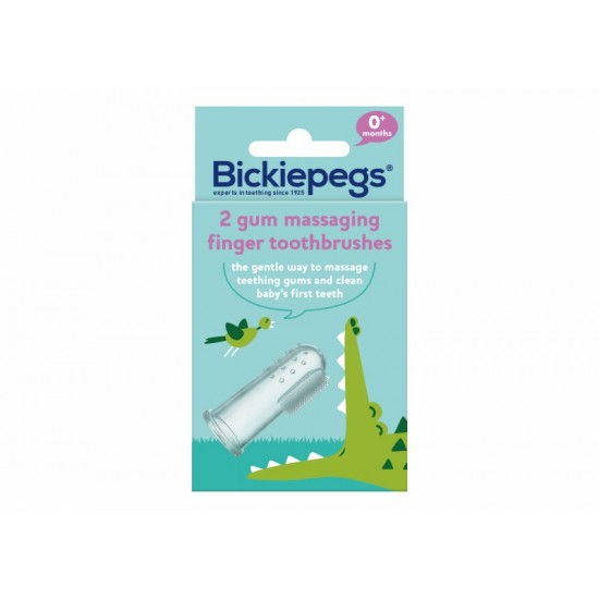 Bickiepegs Gum Massaging Finger Toothbrush 2's