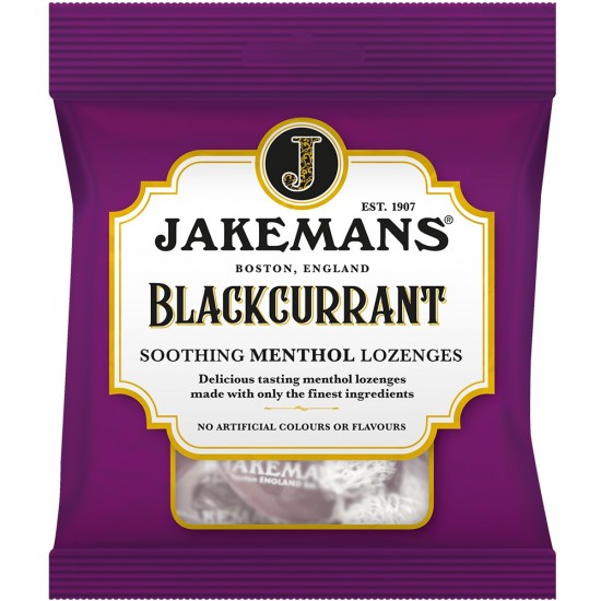 Jakemans Soothing Menthol Lozenges 73g  Blackcurrant