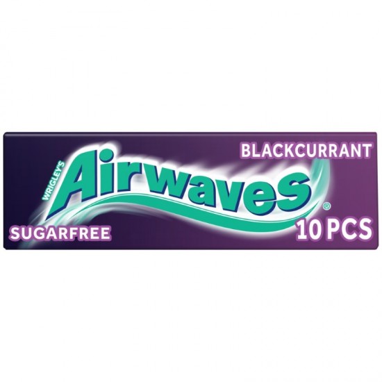 Airwaves Sugar Free Chewing Gum 10pcs Blackcurrant