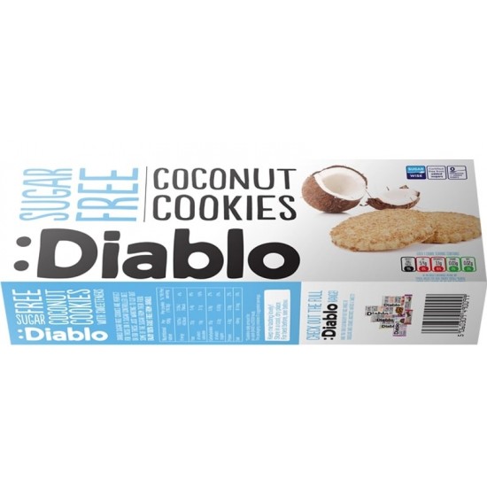 Diablo Sugar Free Cookies 150g Coconut