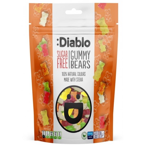 Diablo Sugar Free Sweets 75g Gummy Bears