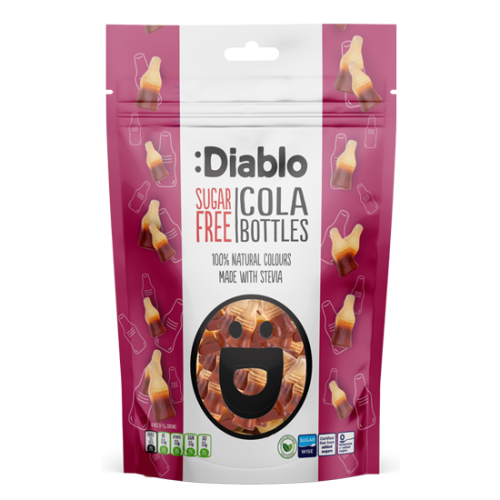 Diablo Sugar Free Sweets 75g Cola Bottles