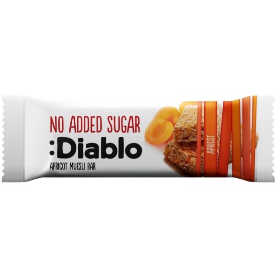 Diablo No Added Sugar Muesli Bar 30g Apricot
