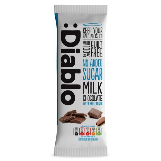 Diablo No Added Sugar Chocolate 85g Milk 