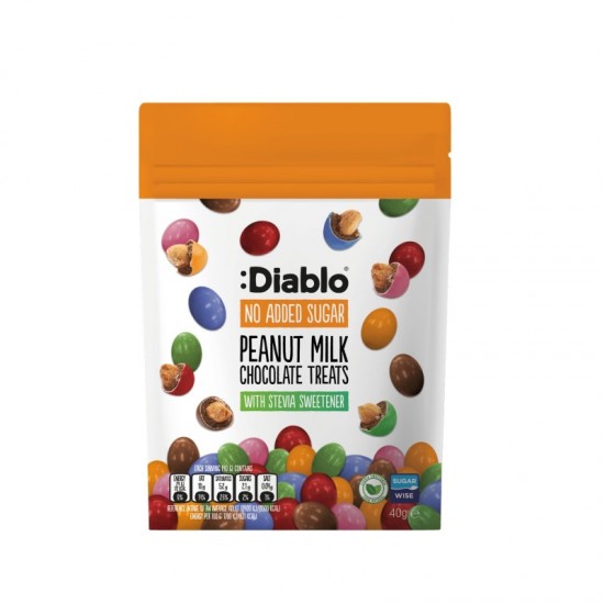 Diablo No Added Sugar Milk Chocolate Peanut Treats 40g