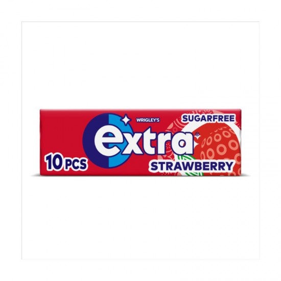 Wrigleys Extra Sugar Free Chewing Gum 10pcs Strawberry