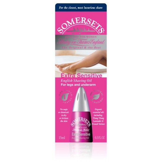 Somersets Shaving Oil 15ml Extra Sensitive Womens (pink box)