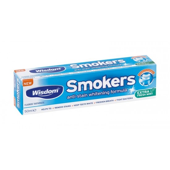 Wisdom Smokers Toothpaste 50ml Extra Fresh Mint 