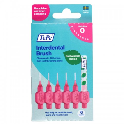 TePe Interdental Brushes Pink 0.4mm(0)  6's