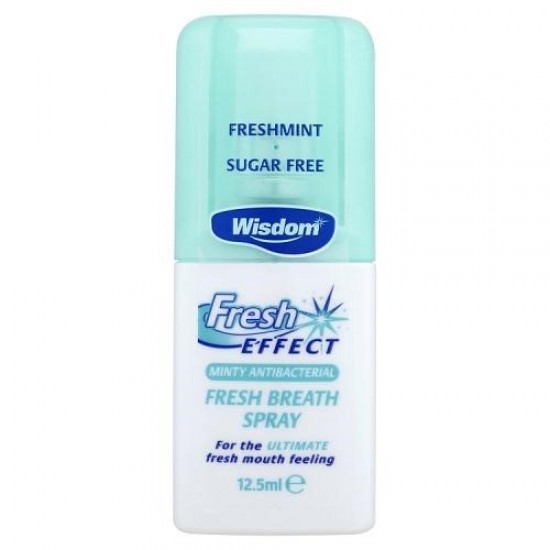 Wisdom Fresh Effect Minty Anti-Bac Fresh Breath Spray 12.5ml
