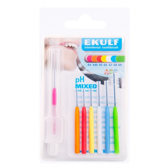 Ekulf Interdental Brushes 6's Mixed 