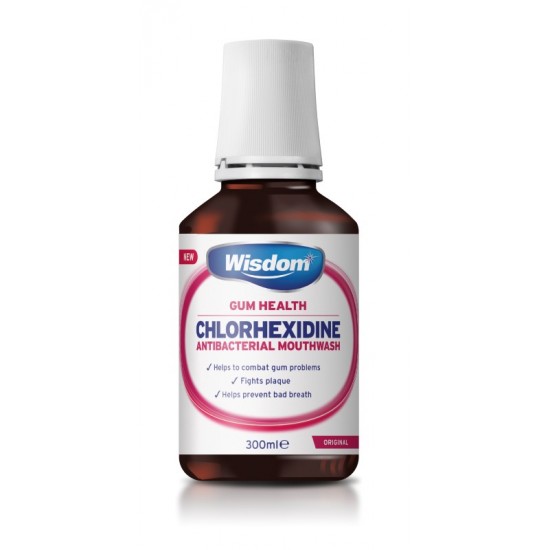 Wisdom Chlorhexidine Alcohol Mouthwash 300ml Original