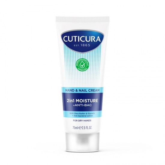 Cuticura Hand & Nail Cream 75ml 2in1 Moisture + AntiBac