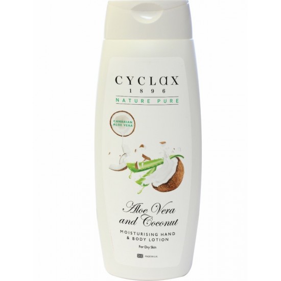 Cyclax Nature Pure Moisturising Hand & Body Lotion 250ml Aloe Vera & Coconut
