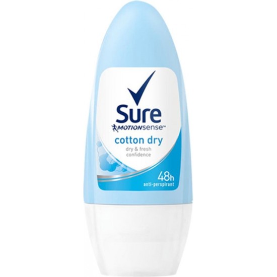 Sure LADIES Roll-on 50ml Cotton Dry