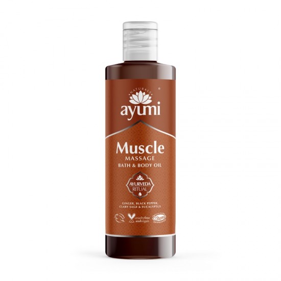 Ayumi Massage Bath & Body Oil 250ml Muscle 
