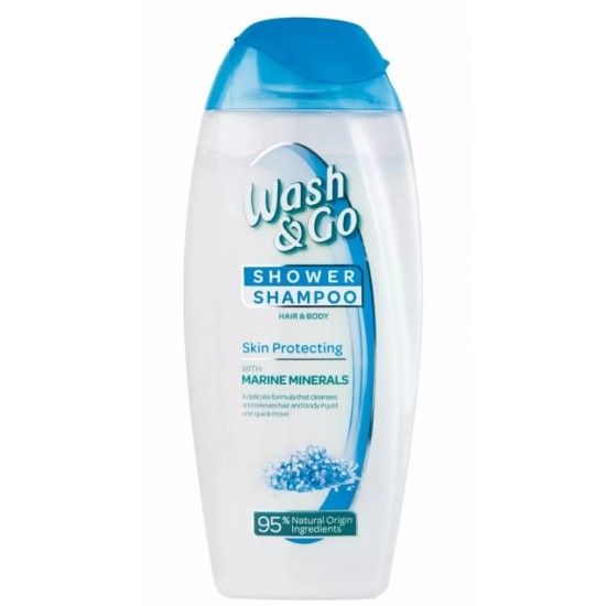 Wash & Go Shower Shampoo 250ml Skin Protecting with Marine Minerals