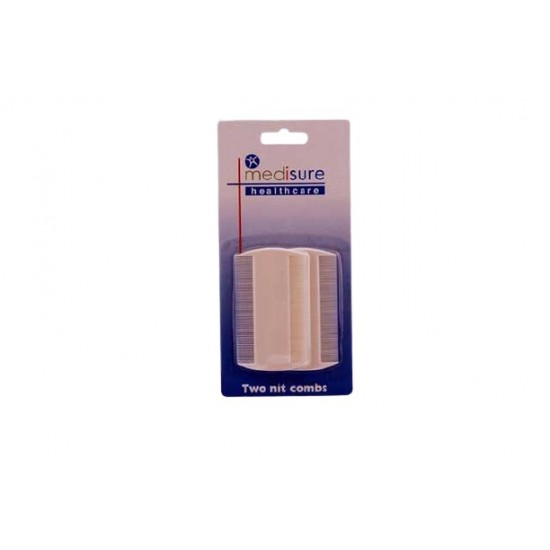 Medisure Nit Comb 2pk White 