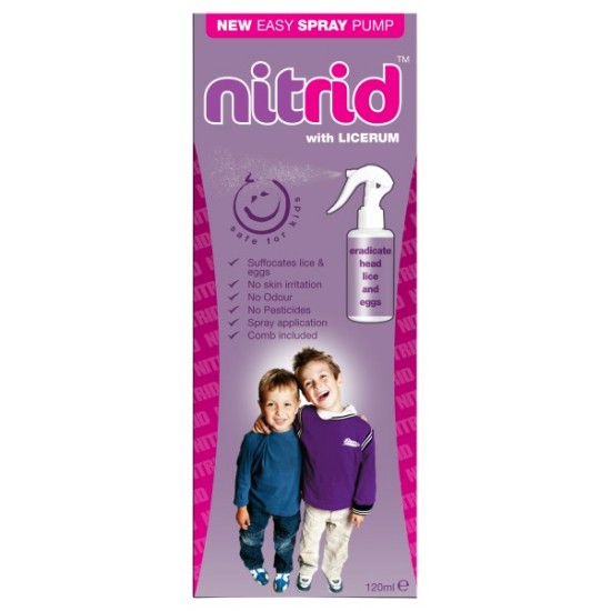 Nitrid Headlice Treatment Spray 120ml 