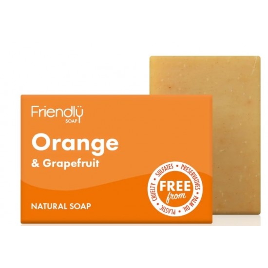Friendly Bar Soap 95g Orange & Grapefruit