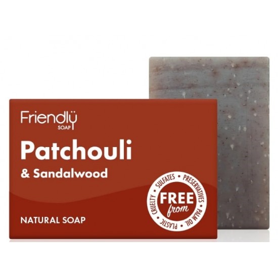 Friendly Bar Soap 95g Patchouli & Sandalwood