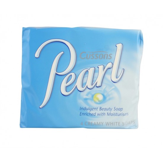 **Cussons Pearl Creamy White Bar Soap 90g 4 pk