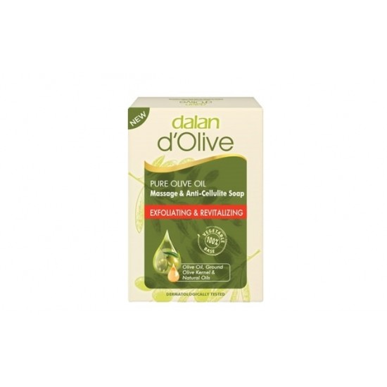 DALAN d'Olive Pure Olive Oil Massage & Anti-Cellulite Soap 150g (Exfoliating & Revitalizing)