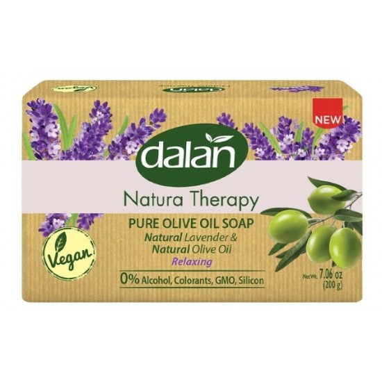 Dalan Natura Therapy Pure Olive Oil Soap 200g Natural Lavender - Relaxing 