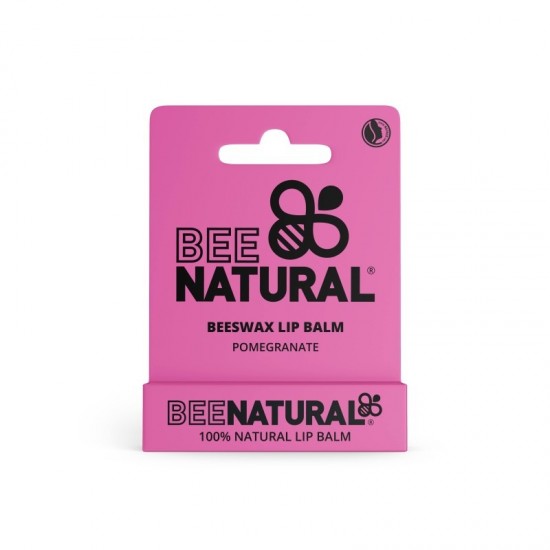 BeeNatural Beeswax Lip Balm 4.2g Pomegranate