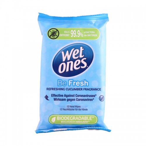 Wet Ones Anti-Bac Hand Wipes 12's Be Fresh Original
