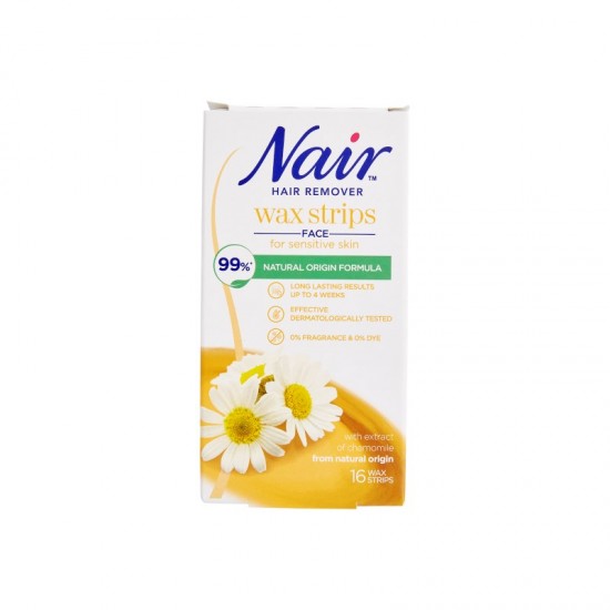 Nair Hair Remover Wax Strips 16's Face