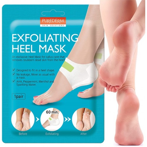 Purederm Heel Mask 1pair Exfoliating 
