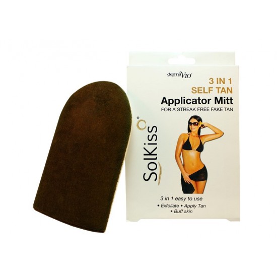 Derma V10 Solkiss 3in1 Self Tan Applicator Mitt