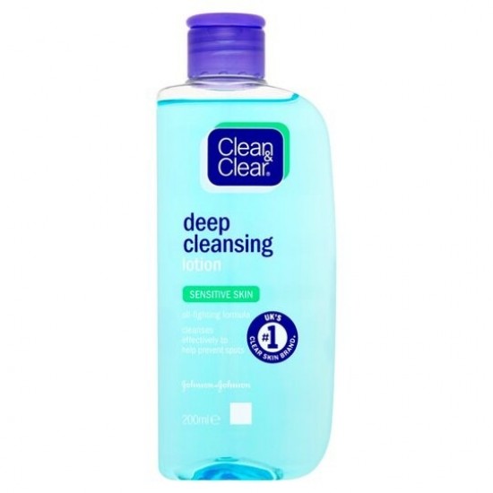 Clean and Clear Deep Cleansing Lotion 200ml Sensitive