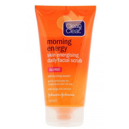 Clean and Clear Morning Energy Daily Facial Scrub 150ml Skin Energising