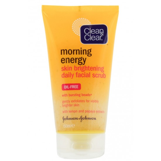 Clean and Clear Morning Energy Daily Facial Scrub 150ml Skin Brightening