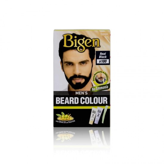 Bigen Men's Beard Colour B100 Real Black 