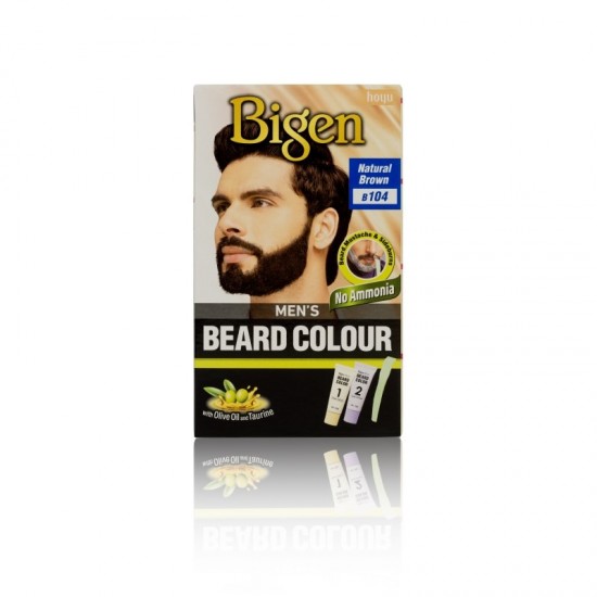 Bigen Men's Beard Colour B104 Natural Brown 